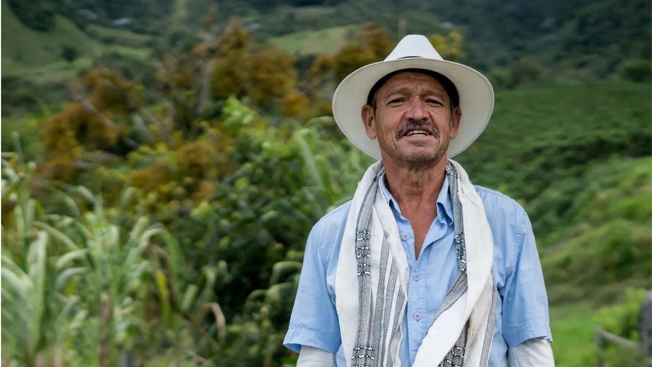 Coffee beans farmer