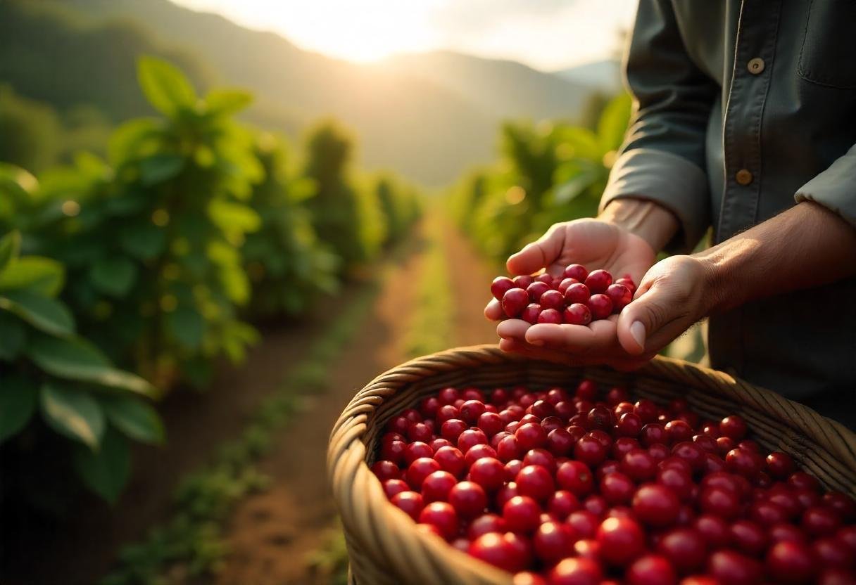 Coffee Harvesting in Sumatra