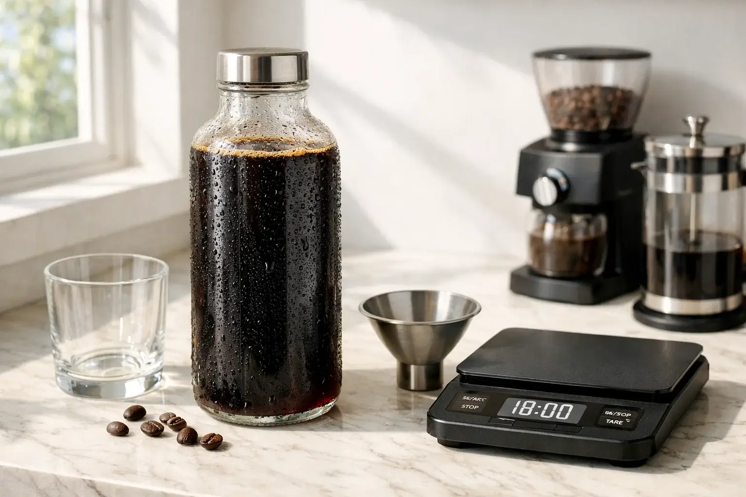 Cold Brew concentrate strong coffee