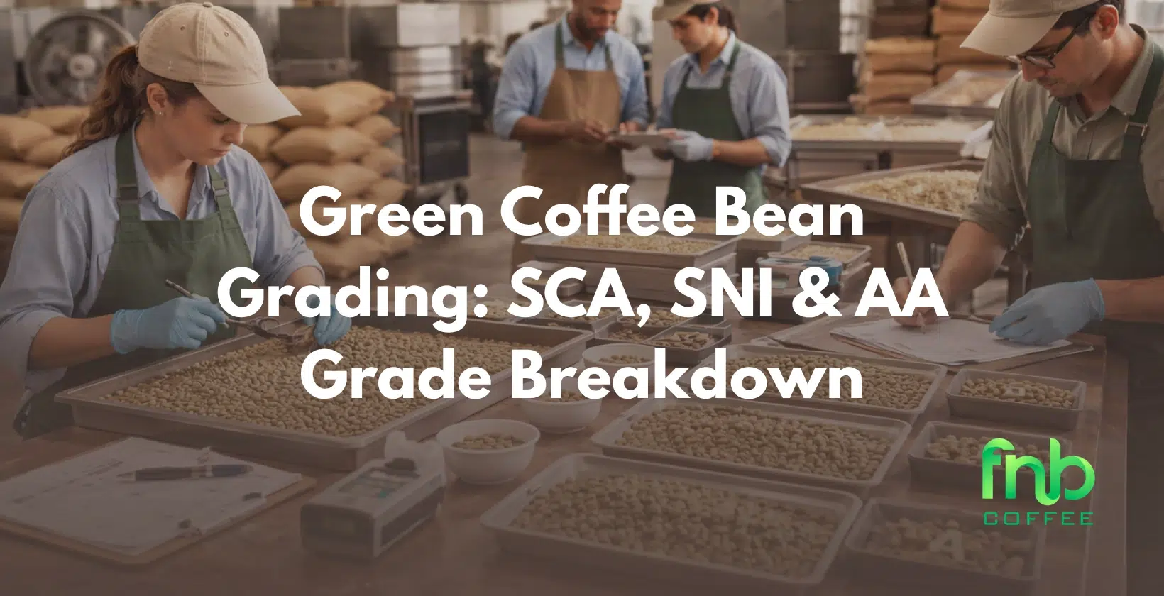green coffee bean grading