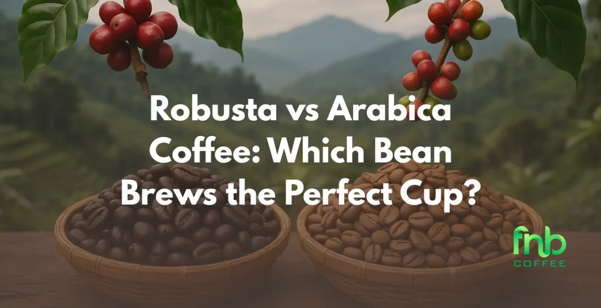 Comparison of Robusta and Arabica coffee beans highlighting flavors, caffeine, and brewing tips for the perfect cup.